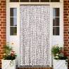 Fly Curtain Taupe & White 90x200 cm | Insect Protection