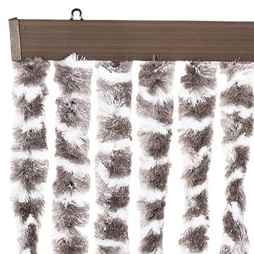 Fly Curtain Taupe & White 90x200 cm | Insect Protection