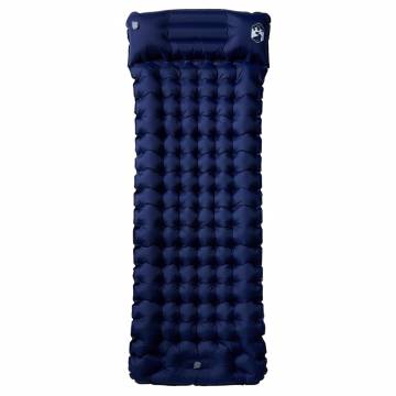 Self Inflating Camping Mattress with Pillow - Navy Blue