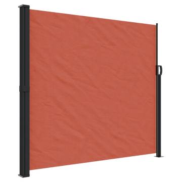 Retractable Side Awning Terracotta 180x600 cm | Hipo Market