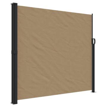 Retractable Side Awning Taupe 180x300 cm - Hipomarket