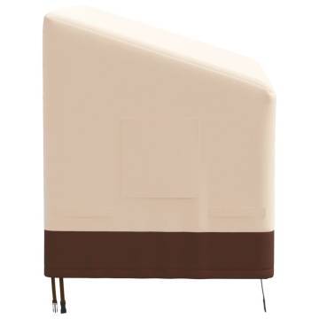 Beige 2-Seater Bench Cover - Waterproof & UV-Resistant | Hipomarket