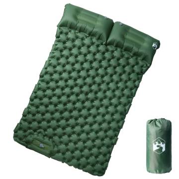 Self Inflating Camping Mattress for 2 - Green | Hipo Market