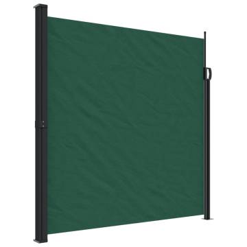 Retractable Side Awning Dark Green 200x600 cm | Hipo Market