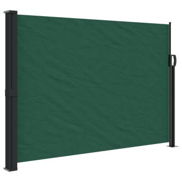 Retractable Side Awning Dark Green 140x500 cm | HipoMarket UK