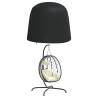 Double Egg Chair Cover Black Ø 230x200 cm 420D Oxford - Hipomarket