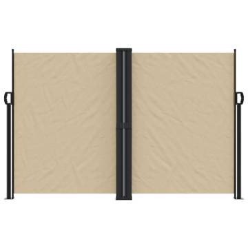 Retractable Side Awning Beige 160x1200 cm | Privacy Screen