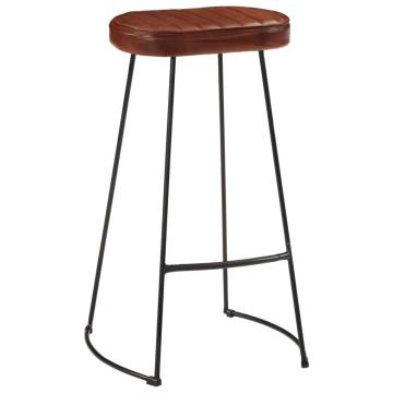 Gavin Bar Stools 2 pcs Dark Brown - Stylish & Sturdy