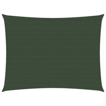 Sunshade Sail 2.5x3m Dark Green - UV & Mold Resistant