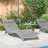 Sun Lounger with Table Grey Solid Wood Acacia Colour grey Quantity in Package 1 Model 1 sunlounger with table 