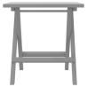 Grey Solid Wood Acacia Sun Lounger & Table | HiPoMarket