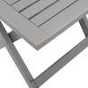 Grey Solid Wood Acacia Sun Lounger & Table | HiPoMarket