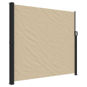 Retractable Side Awning Beige 180x500 cm | HipoMarket