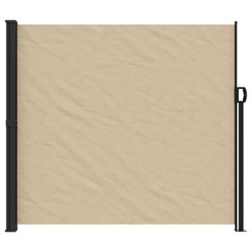 Retractable Side Awning Beige 180x500 cm | HipoMarket