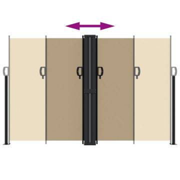 Retractable Side Awning Beige 160x1000 cm - Hipomarket UK