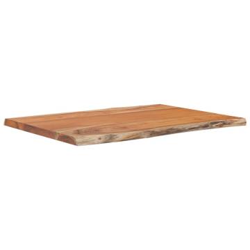 Rectangular Solid Acacia Wood Table Top - 80x60 cm | Hipo Market