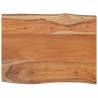 Rectangular Solid Acacia Wood Table Top - 80x60 cm | Hipo Market