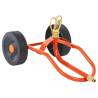 Wheeled Sprinkler Sled with Rotatable Head - Red Steel