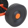 Wheeled Sprinkler Sled with Rotatable Head - Red Steel