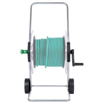 Hose Reel Cart for 80m 1/2" or 50m 3/4" Hose - Durable & Compact