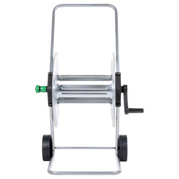 Hose Reel Cart for 80m 1/2" or 50m 3/4" Hose - Durable & Compact