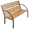 Garden Bench 112 cm Solid Wood Fir Colour brown Size 112 cm Quantity in Package 1 Number of 