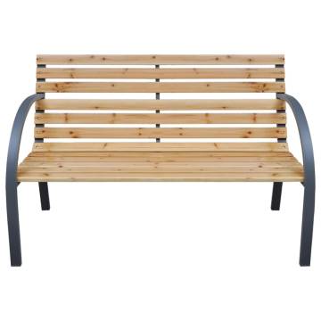 Garden Bench 112 cm Solid Wood Fir | Stylish Outdoor Seating