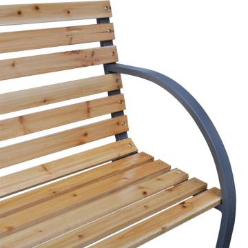 Garden Bench 112 cm Solid Wood Fir | Stylish Outdoor Seating