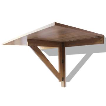 Folding Wall Table Oak 100x60 cm | Space-Saving Design