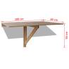 Folding Wall Table Oak 100x60 cm | Space-Saving Design