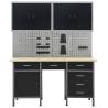 Heavy-Duty Workbench with Wall Panels & Cabinets - HIPO Market