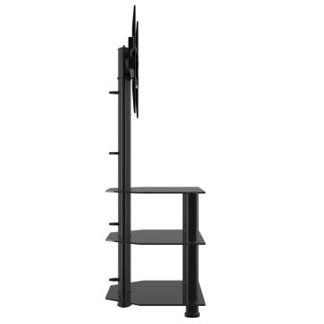 Corner TV Stand 3-Tiers for 32-70 Inch Black - Space Saving Design