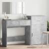 3 Piece Dressing Table Set Concrete Grey Engineered Wood Colour concrete grey Number of 1 