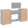 4 Piece Dressing Table Set - Concrete Grey Engineered Wood