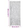 Fly Curtain Light & Dark Grey 90x200 cm | Insect Protection