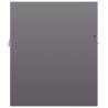 High Gloss Grey Sink Cabinet - Stylish Bathroom Storage