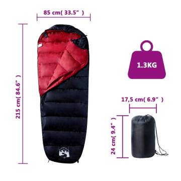 Mummy Sleeping Bag for Adults - 3 Seasons Camping Comfort