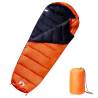 Mummy Sleeping Bag for Adults Camping 3 Seasons Colour orange and black Quantity in Package 1 