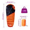 Mummy Sleeping Bag for Adults - 3 Seasons Camping Gear