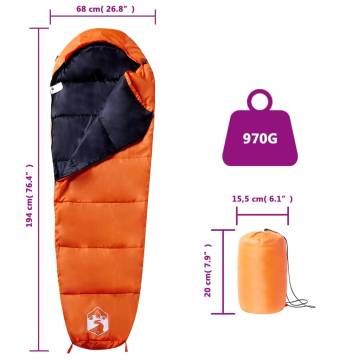 Mummy Sleeping Bag for Adults - 3 Seasons Comfort & Warmth