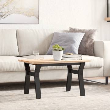 Durable Cast Iron Y-Frame Coffee Table Legs - 60x40x38 cm