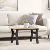 Durable Cast Iron Y-Frame Coffee Table Legs - 60x40x38 cm