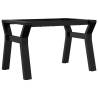 Durable Cast Iron Y-Frame Coffee Table Legs - 60x40x38 cm