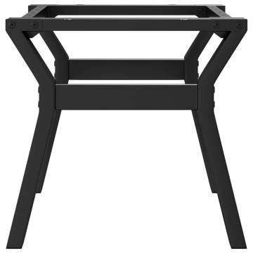 Durable Cast Iron Y-Frame Coffee Table Legs - 60x40x38 cm