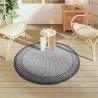 Trendy Outdoor Carpet Grey Ø120 cm | Durable & Stylish