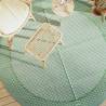 Outdoor Carpet Green Ø200 cm PP Colour green and white Size Ø 200 cm Quantity in Package 1 