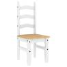 Elegant Corona White Dining Chairs - 2 pcs Solid Pine