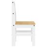 Panama White Dining Chairs - Set of 2 Solid Pine - 40x46x90 cm