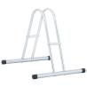 Bicycle Stand for 1 Bike Floor Freestanding Galvanised Steel Colour silver Bicycle Capacity 1 Model triangle 