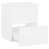 Sink Cabinet with Built-in Basin - White Engineered Wood